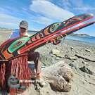 6.4 foot large Hamatsa Hawk-Hawk Mask by Mervyn Child
